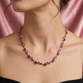 Royal Red Tulip Vine Necklace Set